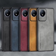 For Vivo Y02 Y02A Y02T Y11 (2023) Luxury Business Retro Leather Soft Rubber TPU Case Cover