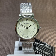 Seiko SFQ801P1 Classic Quartz Analog Stainless Steel Bracelet Ladies' Watch