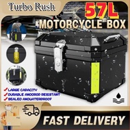 57L Top box aluminium box motorcycle Motorcycle Accessories motorcycle Motor Helmet Box Waterproof R