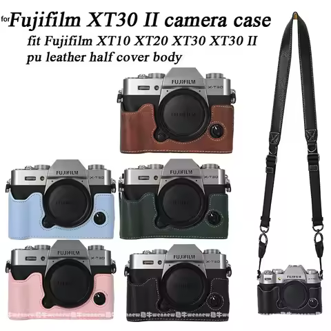 PU Leather Case for Fujifilm XT30 II III Camera Case Bag Half Body Cover For Fujifilm XT10 XT20 XT30