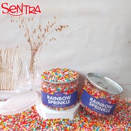 Sprinkle Sugar Sprinkle Trimit Rainbow Hiasan Kue Kemasan PET CAN