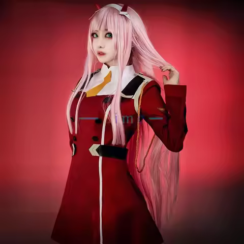 2018 New Japanese Anime DARLING in the FRANXX 02 Zero Two Cosplay Costume Halloween Carnival KOKORO 