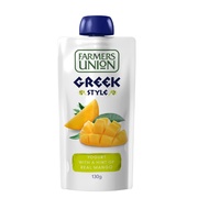Farmers Union Australian Greek Style Yogurt With A Hint of Real Mango Yougurt Pouch 130g