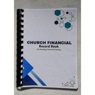 Church Financial Record Book for Monthly Financial Tracking A5 Notebook