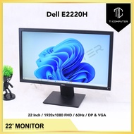 Dell E2220H 22 inch Widescreen LED Backlight 1080P FHD 60Hz DP VGA Refurbished Monitor