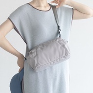 防潑水再生尼龍隨身包【銀灰】輕量胸包/斜挎/側背包 休閒戶外