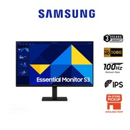 Samsung Monitor  24" /27" S3 S30GD IPS FHD/ 100Hz REFRESH RATE/ Eye Care /HDMI +D-SUB -3yrs warranty