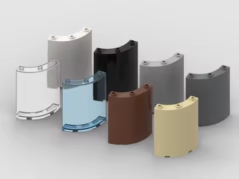 *Wall Element 4X4X6* Y248 8 pcs DIY enlighten block brick part No. 30562, Compatible With Other Asse