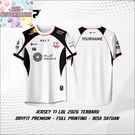 Latest T1 LOL 2026 Jersey T1 LCK 2026 T-Shirt Free Custom Nickname

