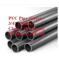 5.8 Meter CS PVC pipe paip 3/4"(20mm) Class "7" 1 Bundle (6pcs x 3 feet)+(Free 1pcs x 1 feet)