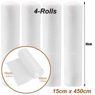 4 Rolls Gauze Bandage Roll with Tape - White Gauze Wrap Breathable Bandage Gauze Wrap Used for First