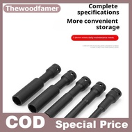 thewoodfamer 2IN1 8-12mm Long Impact Hex Soet Set Wrench Hex Soet With Variation 1/2"Drive Carbon  S