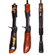 MAGIC SHAOOW Fuji Guide Woooden Handle UL Fishing Rod 1-4LB/1-6G Ultralight Spinning Rod 1.42m/1.5m/