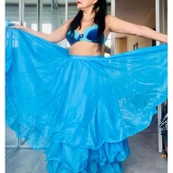 Women's Belly Dance Costume with Gypsy Style Tulle Skirt - Egyptian Oriental Wear