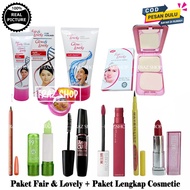 Paket Super Komplit Skincare fair n lovely Plus Make Up / Paket Cream Fair & Lovely Facial Foam - Pe