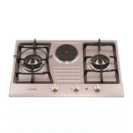 La Germania Stainless 2 gas + 1 electric built in Hob