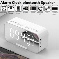 LED Alarm Clock Multi FM Radio Wireless 5.0 Bluetooth Music Player Electronic Digital Table Clock with Dual Alarm Mode