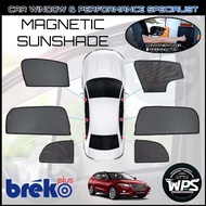 (Buatan Malaysia) GWM H2 2016-2025 (6 Pcs) Breko Sun Shade Car Magnetic Sunshade [Rear Windscreen]
