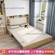 A&1279書櫃梳化床 一體組合櫃 沙發床儲物櫃 多功能隱形床 壁床 折疊床 雙人床 儲物床 收納床 櫃桶床 小戶型專用全新包送貨bed bookcase