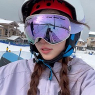 Ski Goggles Ski Goggles Ski Goggles Ski Goggles Men Women Anti-Fog Ski Goggles Card Myopia Glasses D