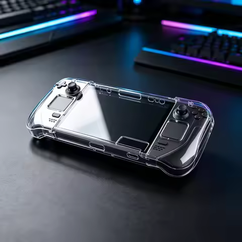 Detachable Crystal Steam Deck Case Protective Cover Shell for Steam Deck OLED Controller Cover Acces