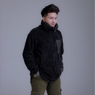 KQA INDIGO SHERPA JACKET POLOS / JAKET BULU PRIA