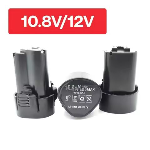Premium 10.8V/12V 4.0Ah Lithium-ion Rechargeable Battery Pack, Life, Compatible with Makita BL1013, 
