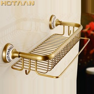 cod HOT SELLING antique brass Bathroom towel holder towel rack solid brass towel rack with hooksbat