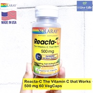 วิตามินซี Reacta-C 500 mg 60 VegCaps - Solaray