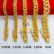 LV EMAS KOREA/BANGKOK HIGH QUALITY SADUR 24K 916 BRACELET GELANG TANGAN BENSON CAKUK CLIP
