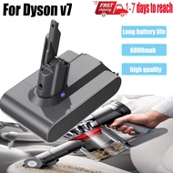 ☾☃ 6000mAh 21.6V For Dyson V7 battery Motorhead Animal Trigger Car Boat Absolute V7 Replacement Battery Handheld Vacuum Cleaners