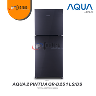 KULKAS AQUA 2 PINTU AQRD251DS / AQR-D251DS 187 LITER || MEDAN FREE ONGKIR