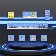 8pcs Anime Keycaps 5-Side Dye-SUB PBT Keycaps 6.25u Spacebar Keyboard Keycaps Cherry/MDA Profile for