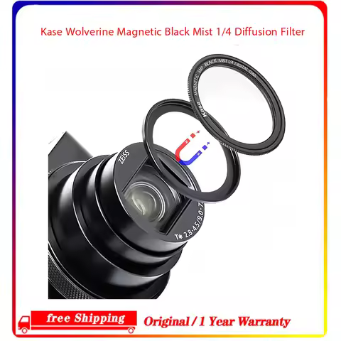 Kase Wolverine Magnetic Black Mist 1/4 Diffusion Filter with Adapter Ring for Sony