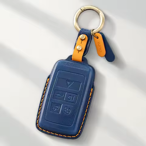 Genuine leather Protector For Land Rover Range Rover Evoque Discovery Sport Vela 4 Key Case Cover Fo
