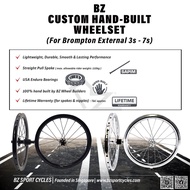 (Limited set available!)BZ Bikes Alloy Wheelset with Hubsmith hub for Brompton(External 3/4 Speed Co