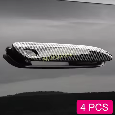 Carbon Fiber Door Handle Cover Trims For Mercedes Benz E350 E450 S400 S450 S500 EQE EQS 350 500 580 