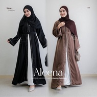 Alaydrus Collection Aleena Abaya Turkey Muslimah Syari Gamis Premium Fursan Material Sequin Combinat
