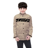 Baju koko anak putih polos laki laki usia 7-14 tahun lengan panjang/koko anak warna putih/koko serag
