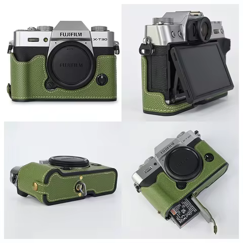 Palm Print PU Leather Camera Case For Fujifilm X-T30 Fuji XT10 XT20 XT30 XT30II XT30III Half Body Ba