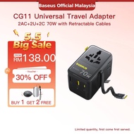 【New Arrivals】Baseus EnerCore CG11 Universal Travel Adapter Charger with Retractable Cable 2AC+2U+2C