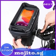 WILD MAN MTB Bicycle Handlebar Bags Touch Screen Front Frame Bag for M365