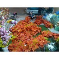 Premium red leaves with large leaves. bundle of 12 branches