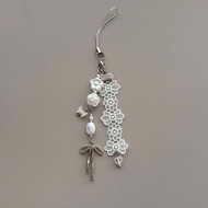 【Vintage Hollow Flower】CCD Lanyard Handmade Beaded DIY Girly Ins Phone Chain Guban Pendant Chain