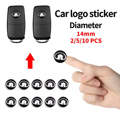 14mm Car Key Sticker Logo 3D Metal Car Key Sticker Emblem For Great Wall GWM Poer Wingle 5 7 Haval H