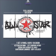 Hiasan kamar aesthetic  Poster dinding branded converse 1set   streetwear brand stussy  allstar  paj