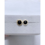 Gmmissy Golden obsidian silver925 earring 金曜石纯银925耳钉 C