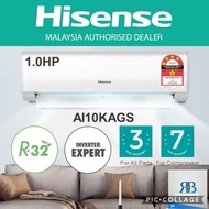 Hisense Inverter Aircond Energy Save R32 1hp/1.5hp Delivery semenanjung Malaysia/ Installation Klang