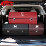 Honda CR-V Car Storage Box PU Leather Multipurpose Collapsible Car Trunk Storage Organizer Car Stowi