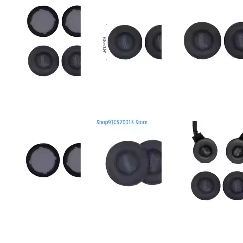B95C 2 Pieces Earpads Earphone Sponge Cover for JBL LIVE 400BT 400 460NC Headphones